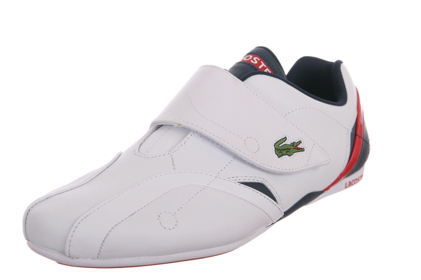 Lacoste Women's Protect LE SPM White/Navy/Red Leather Sneakers