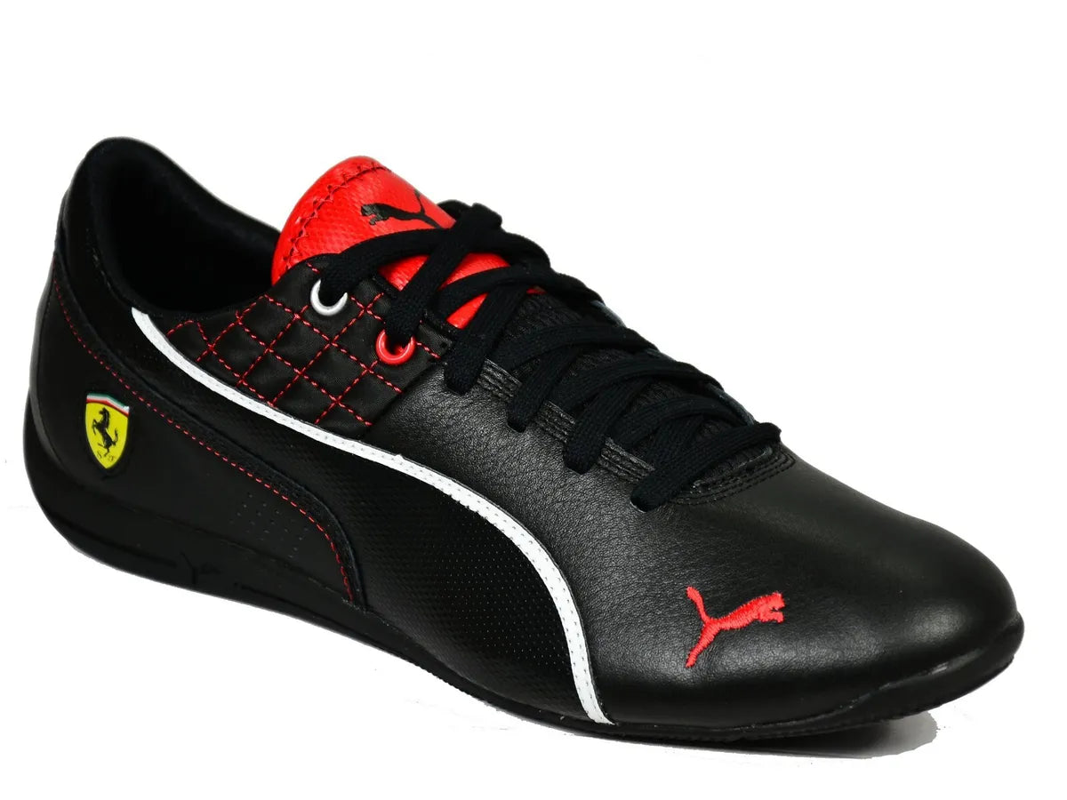 Puma Drift Cat 6 SF Flash Ferrari 305291-02 Leather Men's Shoes Black/Red