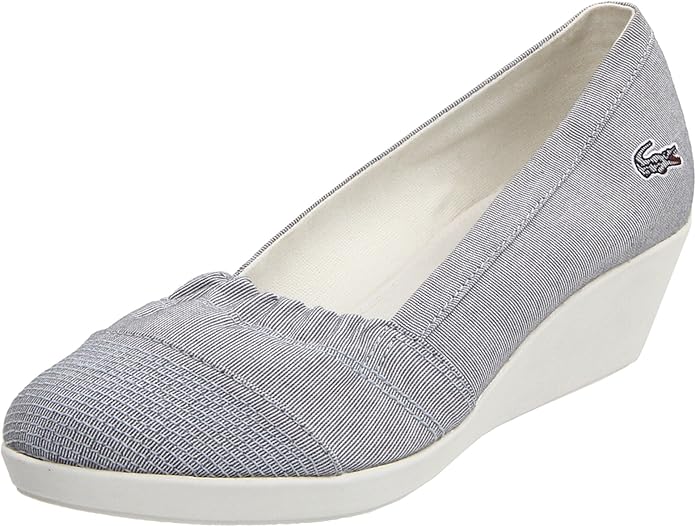 Lacoste Arlesia SRW Blue/White Textured Slip Ons