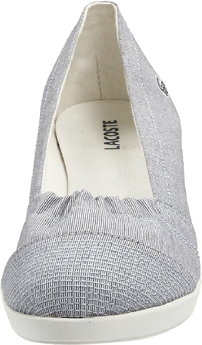 Lacoste Arlesia SRW Blue/White Textured Slip Ons