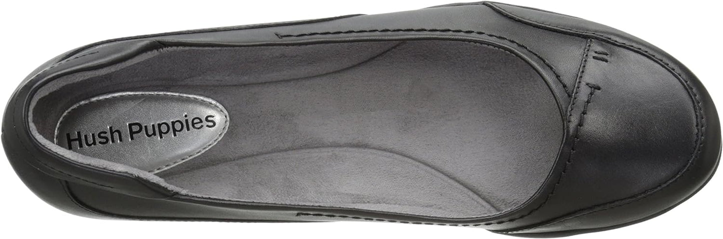 Hush Puppies Women Kellin Oleena Black Leather Slip Ons