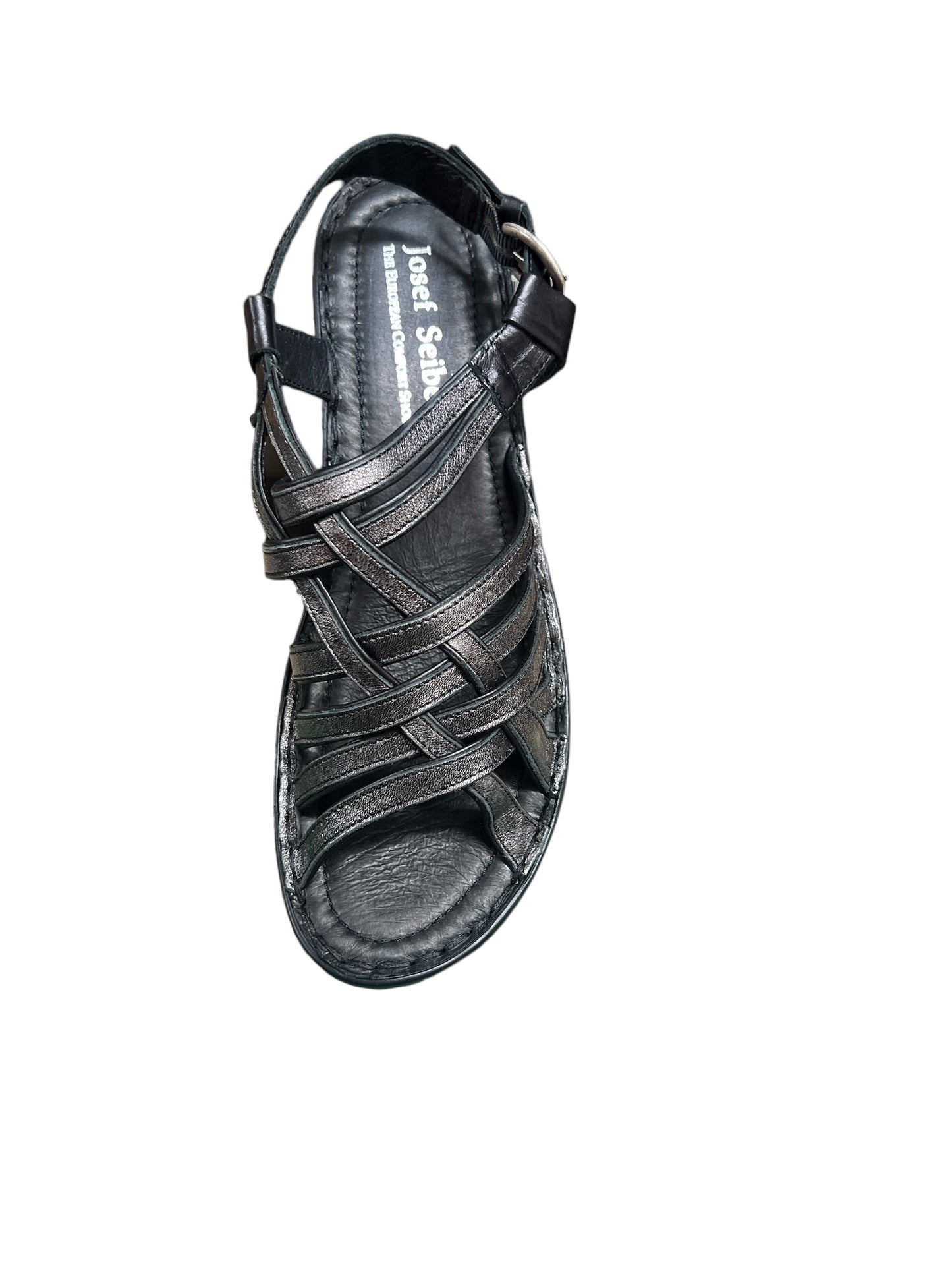 Josef Seibel Women's Celeste Bozen Kombi Schwarz Basalt Heel Sandals