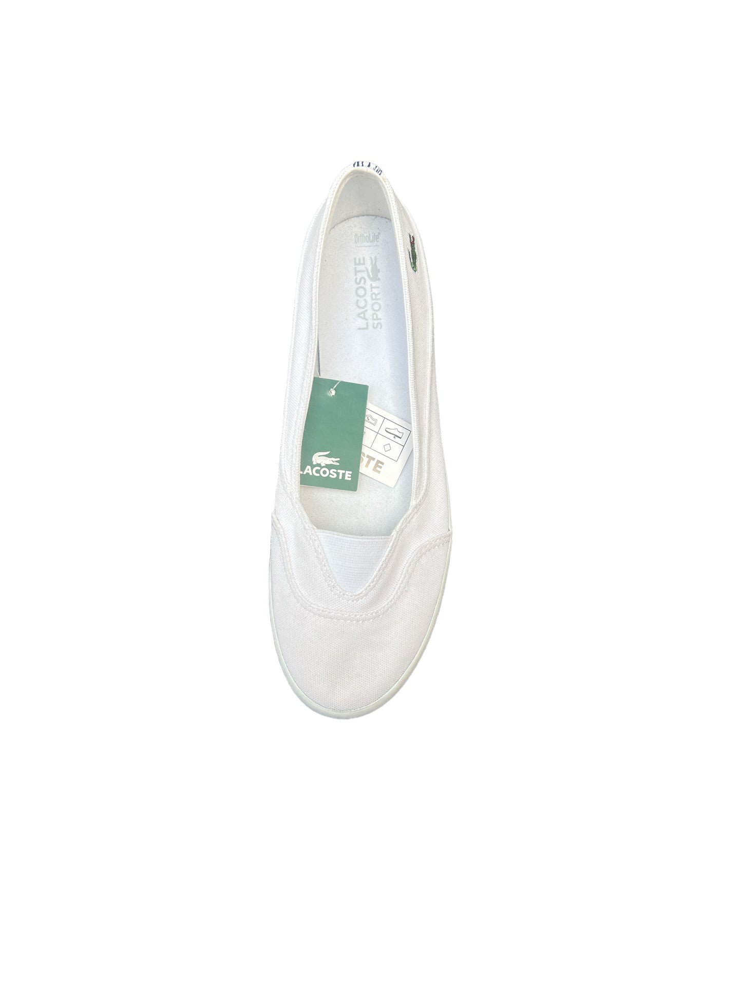 Lacoste Rieti CRE White Dark Blue Texture Slip Ons