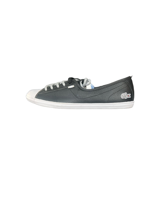 Lacoste Women's Ziane HTB SPW Black Leather Slip Ons