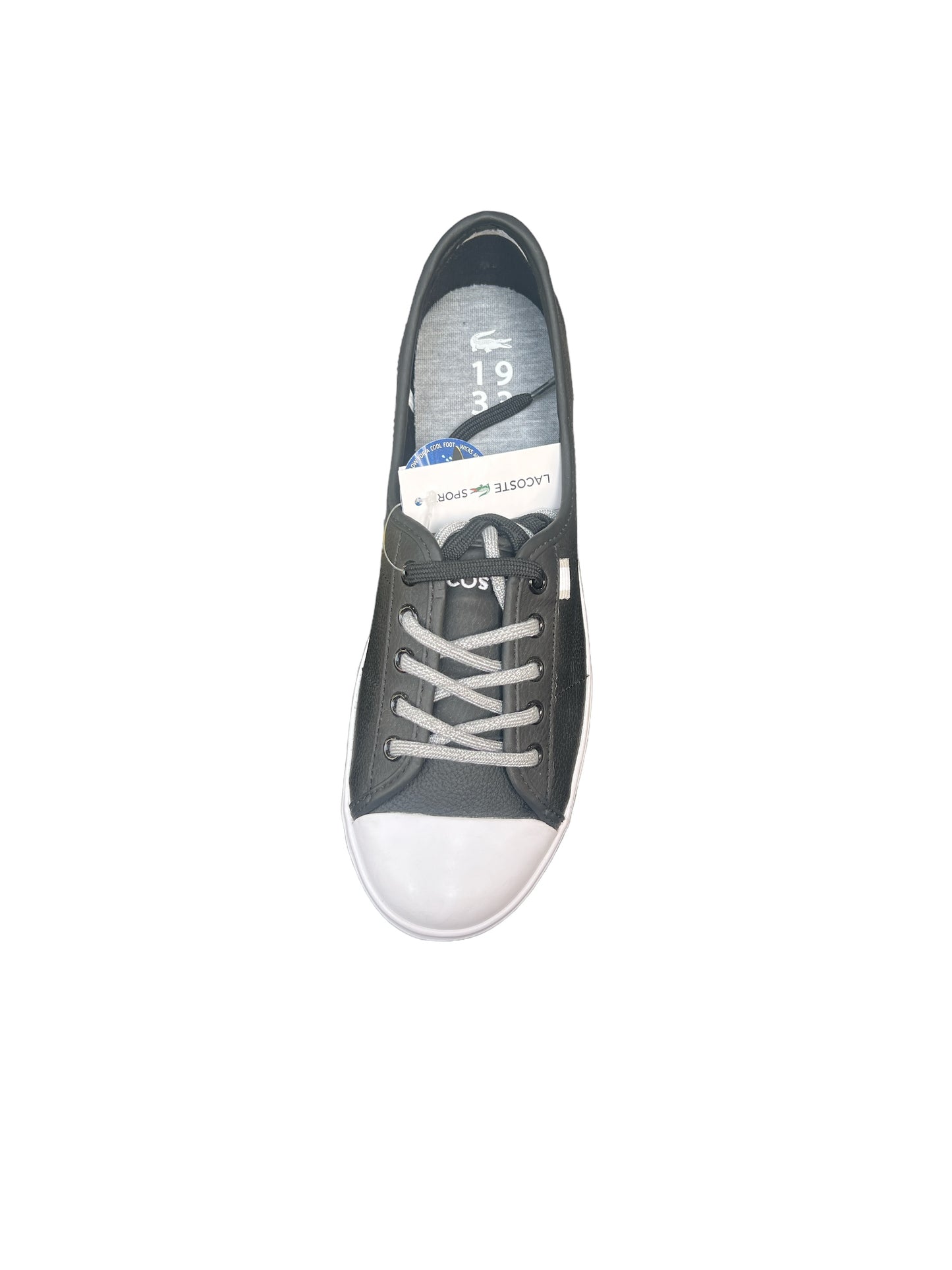 Lacoste Women's Ziane HTB SPW Black Leather Slip Ons