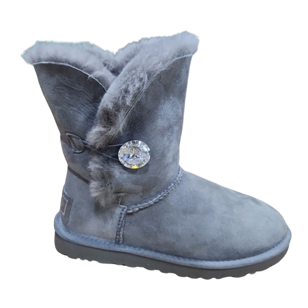 UGG Women's Bailey Button Bling Grey Boots
