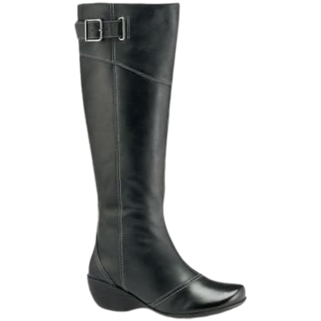 Hush Puppies Women's Kana Black Leather Boots
