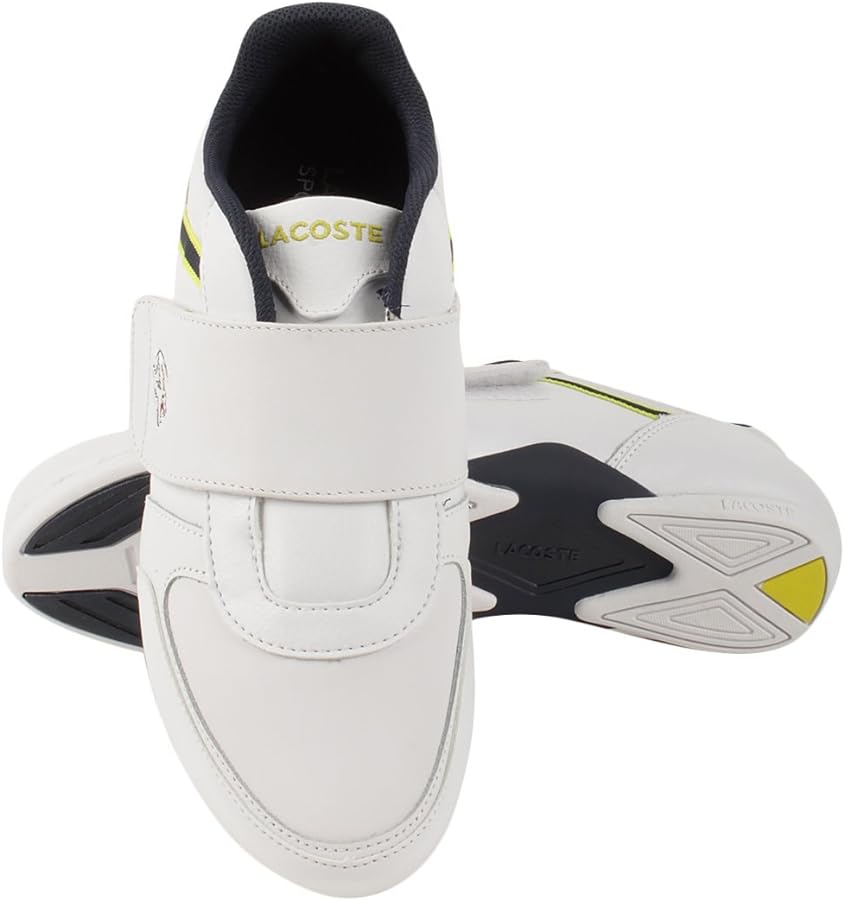 Lacoste Mens Diluer Strap 1991 US Dark Grey/Light Green Low Top Fashion Sneakers
