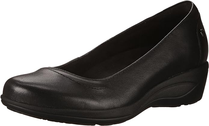 Hush Puppies Women's Veda Oleena Black Leather Slip On