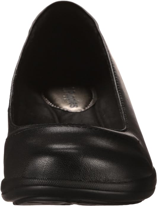 Hush Puppies Women's Veda Oleena Black Leather Slip On