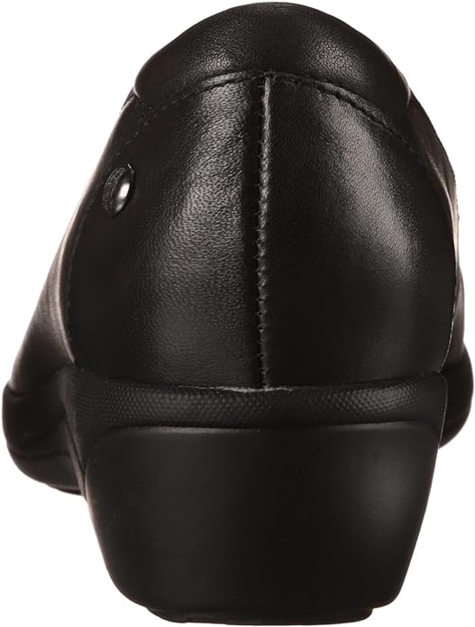 Hush Puppies Women's Veda Oleena Black Leather Slip On