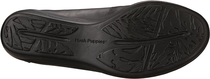 Hush Puppies Women's Veda Oleena Black Leather Slip On