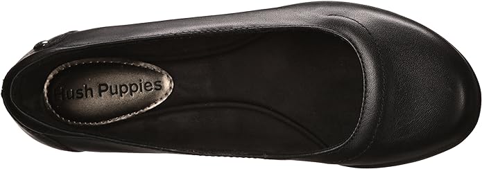 Hush Puppies Women's Veda Oleena Black Leather Slip On