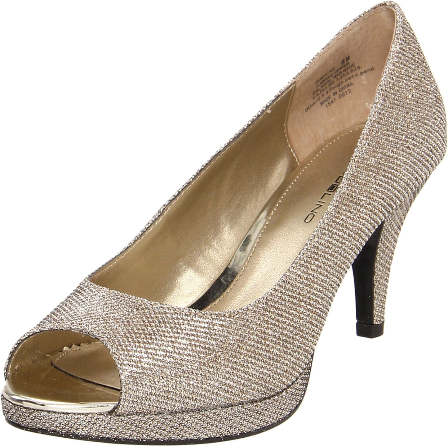 Bandolino Women's Mylah2 Peep Toe Pump: Radiate Elegance in Gold