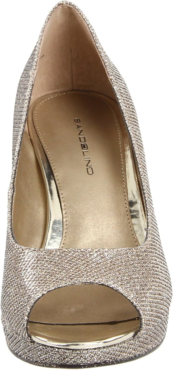 Bandolino Women's Mylah2 Peep Toe Pump: Radiate Elegance in Gold