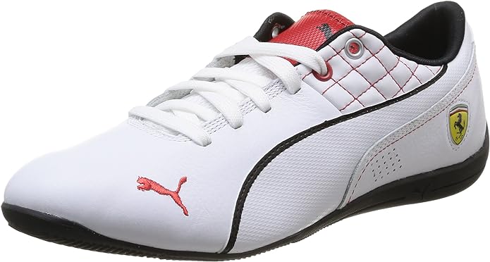 PUMA Drift Cat 6 SF Flash Ferrari Leather Men's Shoes White/Black/Red - 305291 03