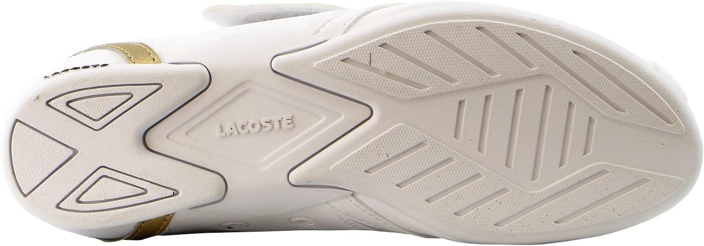 Lacoste Boys Toddler Protect GT SPC Sneaker in White/Gold 1 M US