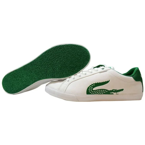 Lacoste Men's Grad Vulc TSP US White/Green CNV Snneakers