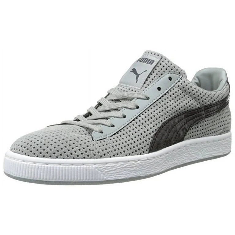 PUMA Men's Suede Urban Statement Limestone Gray/Black - 355360 02