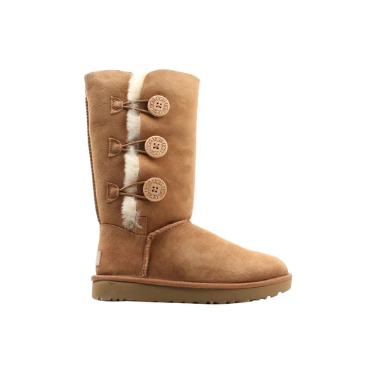 UGG Women's Bailey Button Triplet II Boot Chestnut - 1016227-CHE