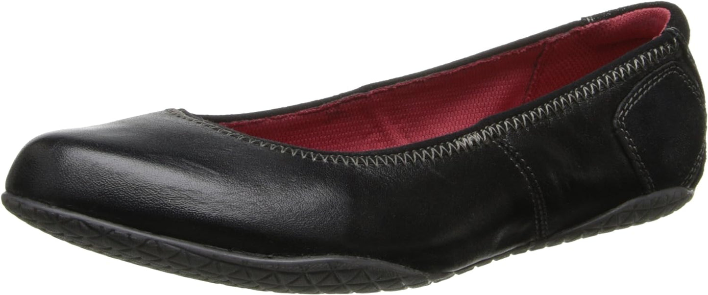 Hush Puppies Womens Zion TOLI Black Leather Slip-On