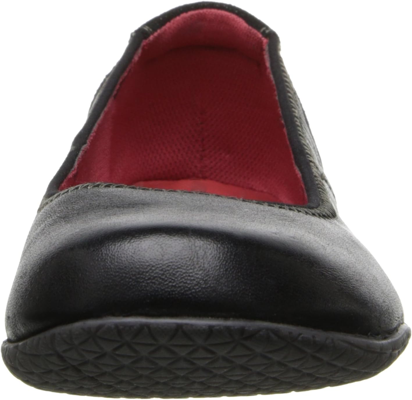 Hush Puppies Womens Zion TOLI Black Leather Slip-On