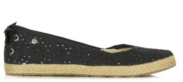 UGG Women's Chivon Leather Moccasin Navy Slip Ons