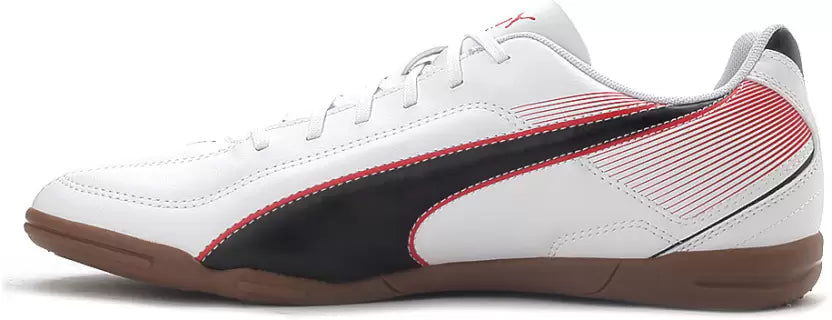 PUMA Esquadra IT Indoor Soccer Shoes For Men  (White, Black) 103128 02