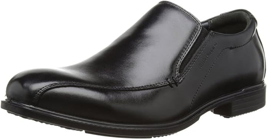 Hush Puppies Men's Vito Slip On Black Leather Dress Shoe