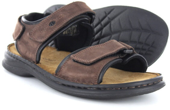 Josef Seibel Rafe Fettnubuk Brasil Schwarz Flip Flops