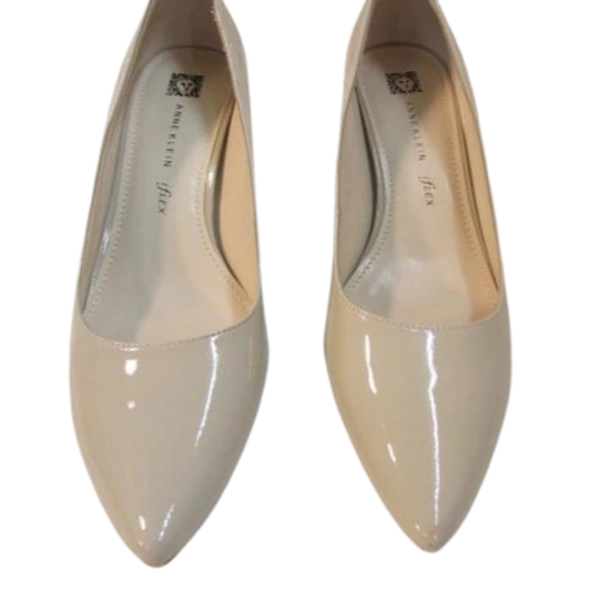 Anne Klein "Akisana" Women's Pumps Light Taupe Patent Heels