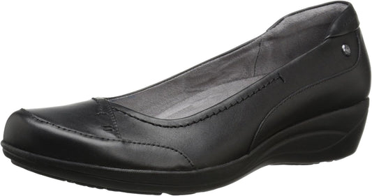 Hush Puppies Women Kellin Oleena Black Leather Slip Ons