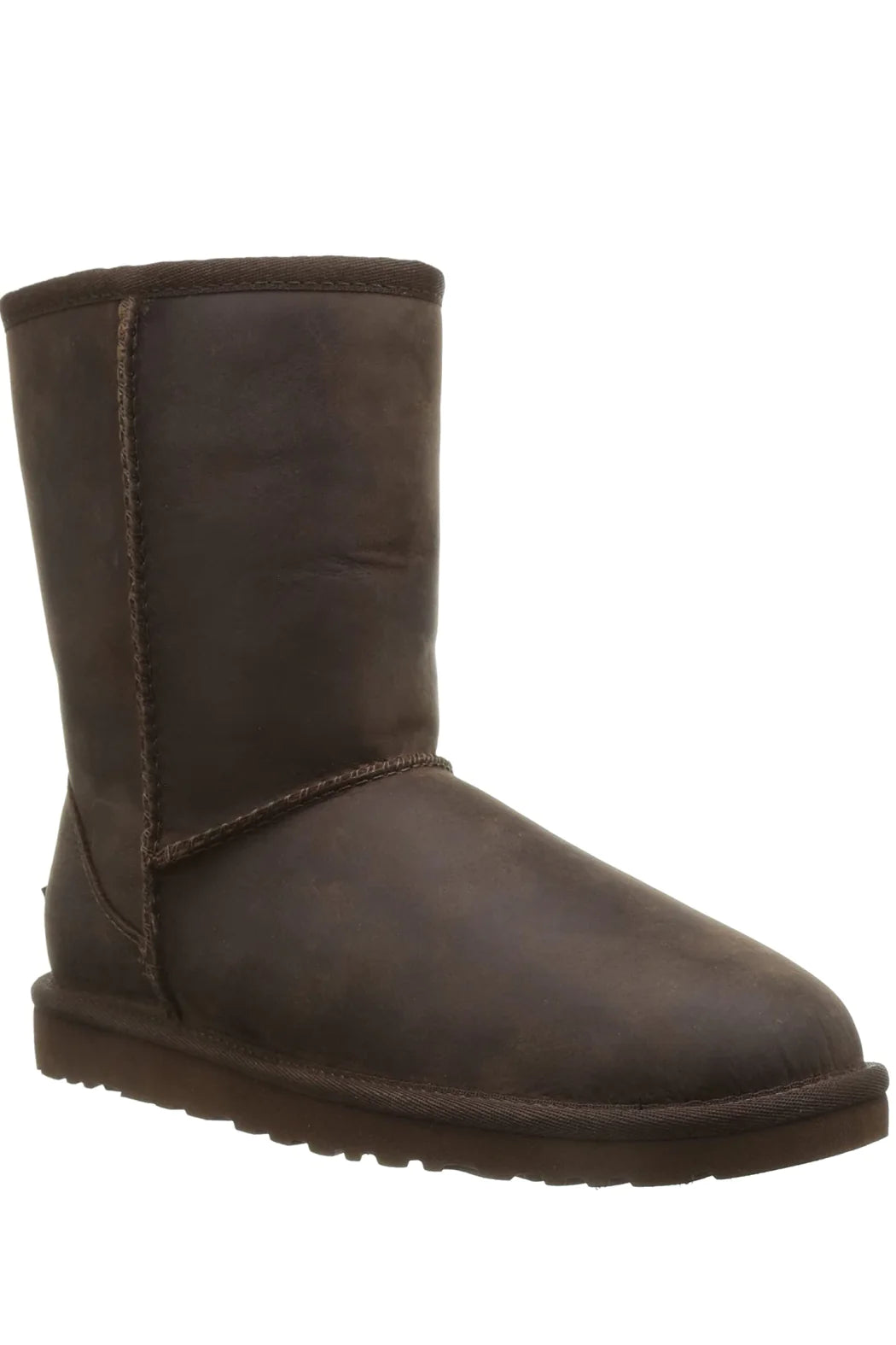 UGG Kids Classic Short Leather Brown Boots