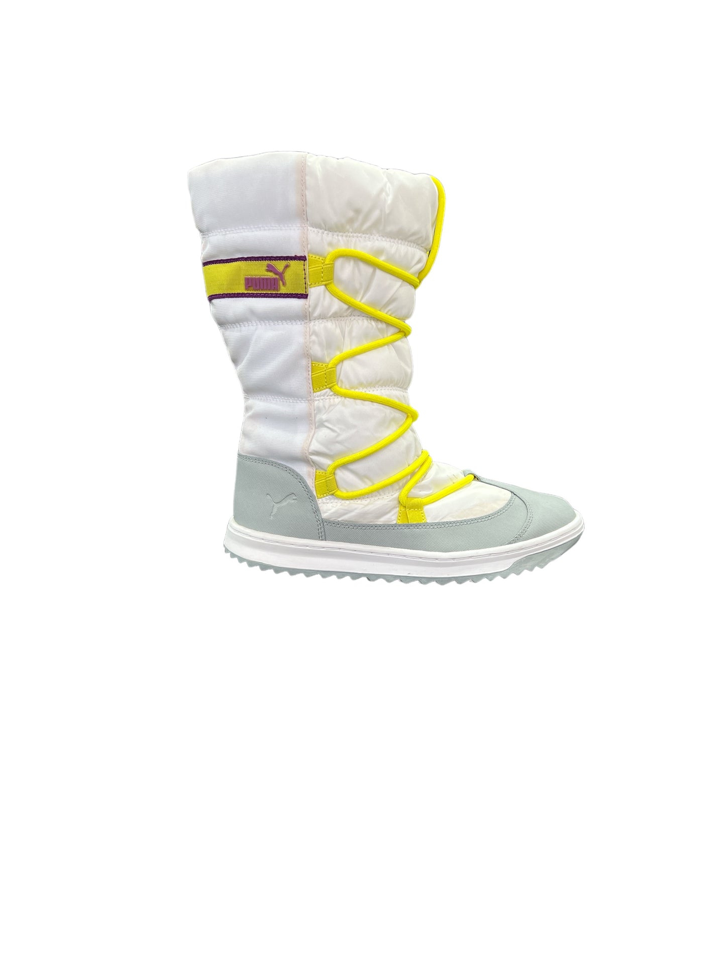 PUMA Women's Snow Nylon 2 Boots White/Yellow - 355229 03