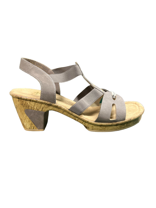 Rieker 69770-43 Grey Heel Sandals