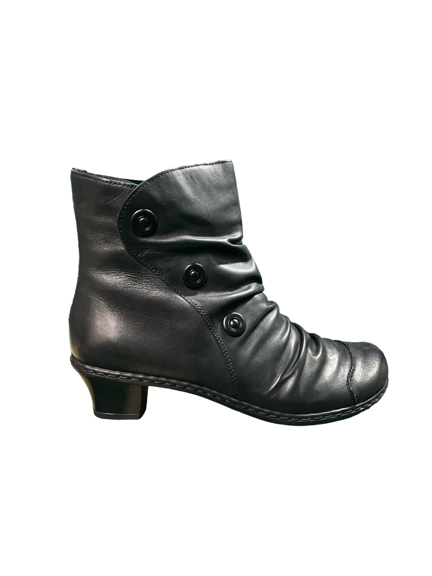 Rieker 72170-00 Black Heel Boots