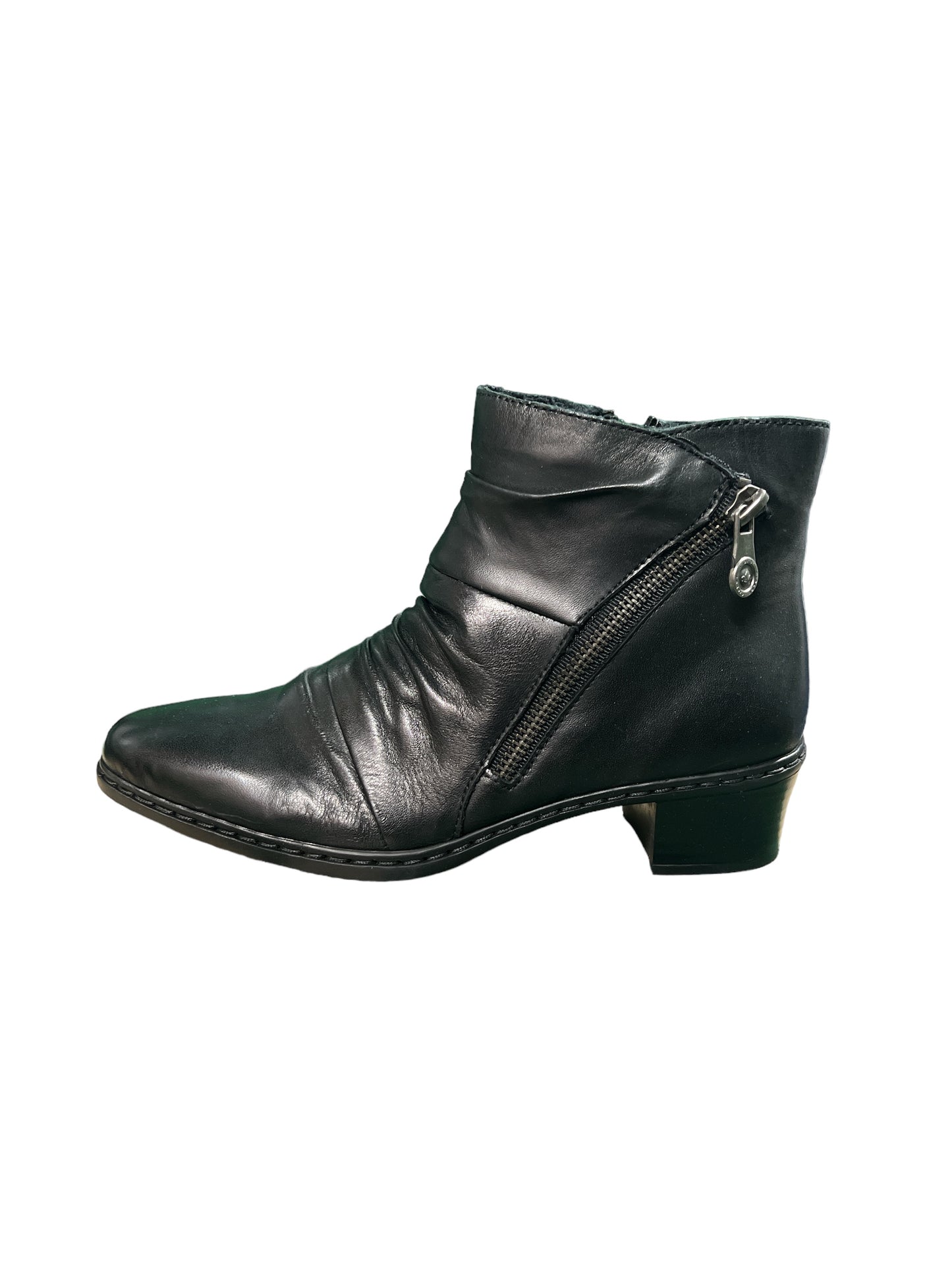 Rieker 74553-00 Black Heel Boots