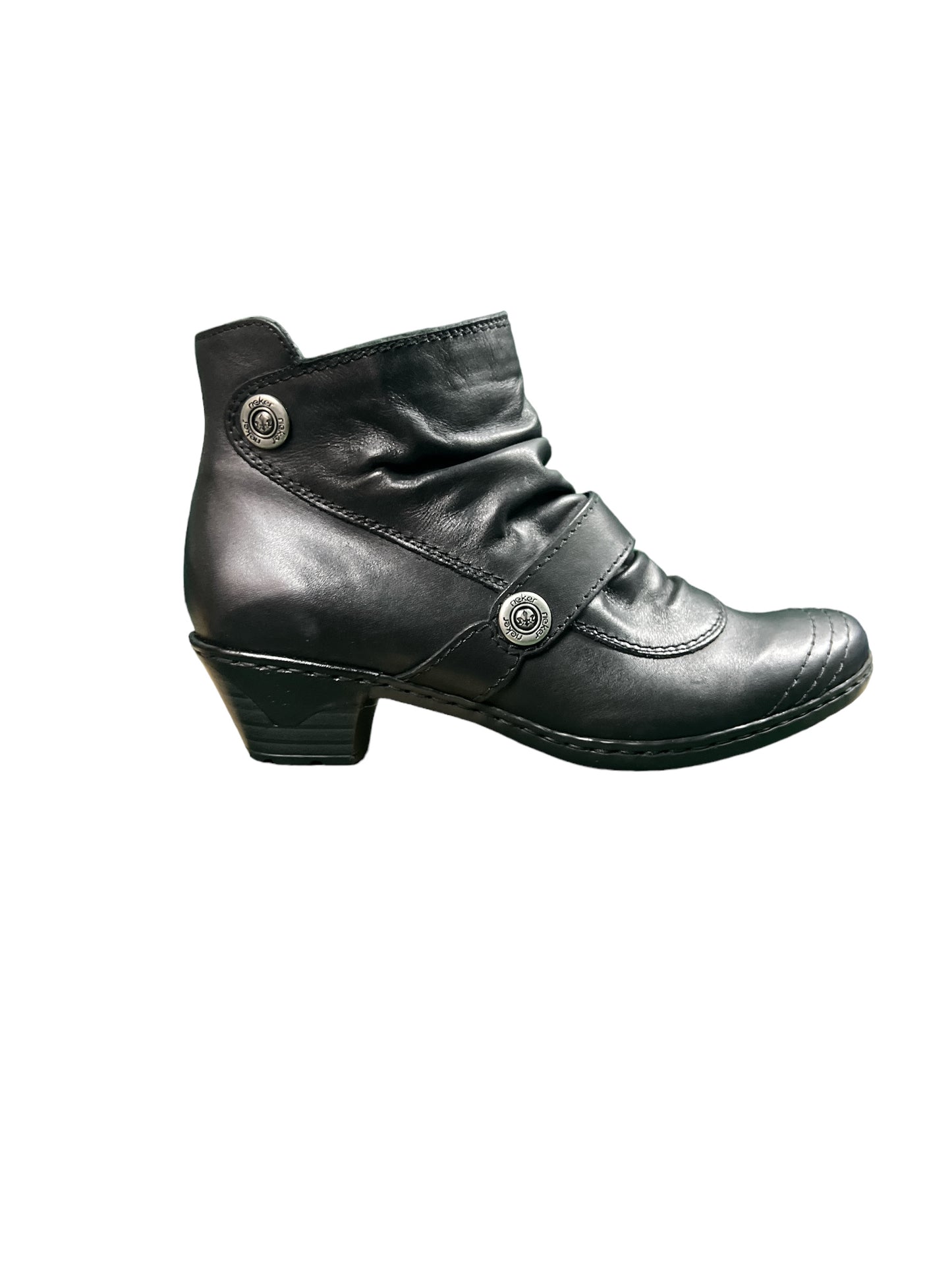 Rieker 76963-01 Black Heel Boots