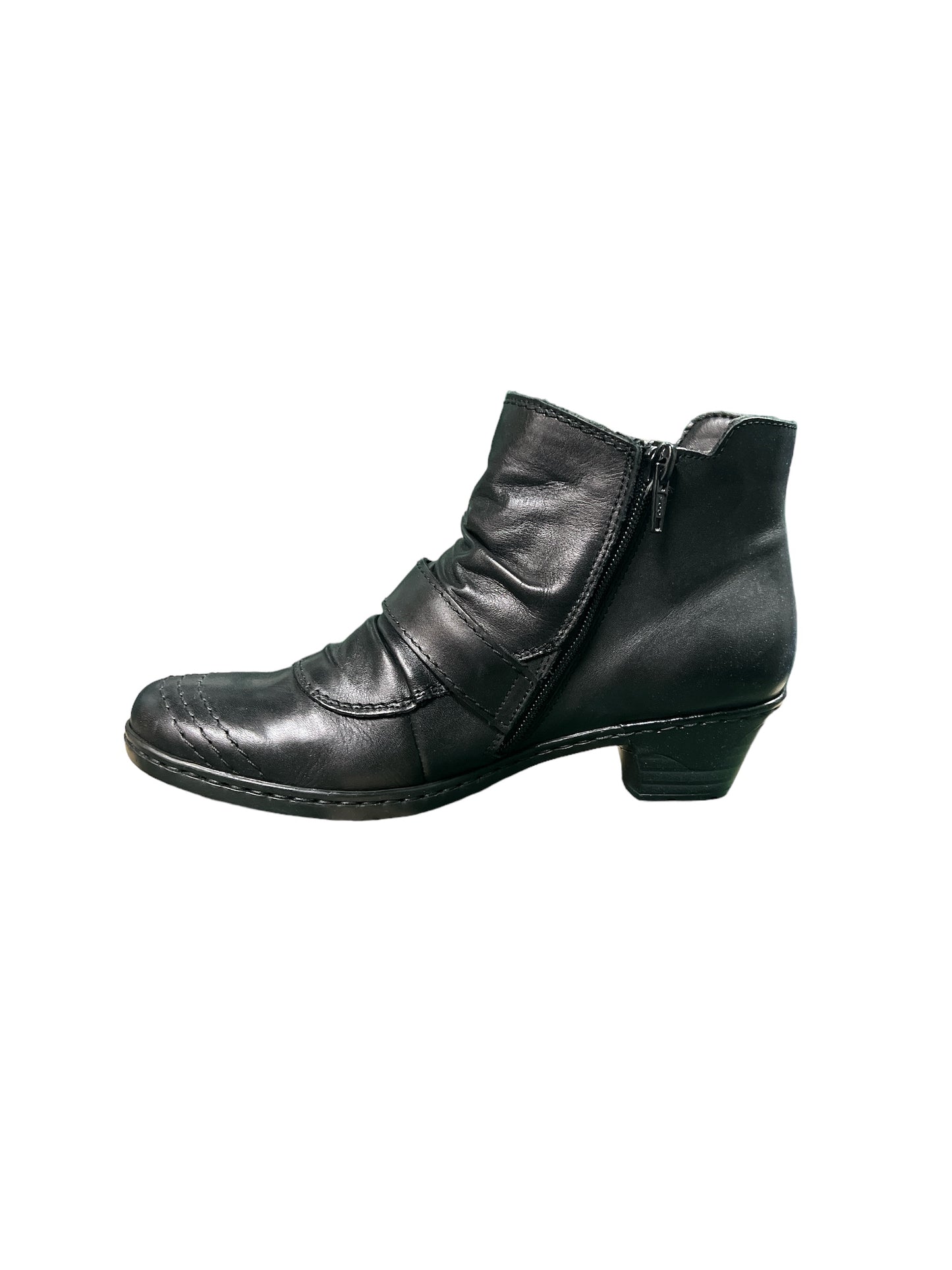 Rieker 76963-01 Black Heel Boots