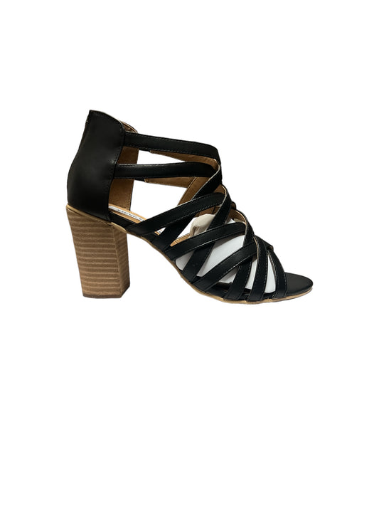 Steve Madden Flashback Black Heel Sandals