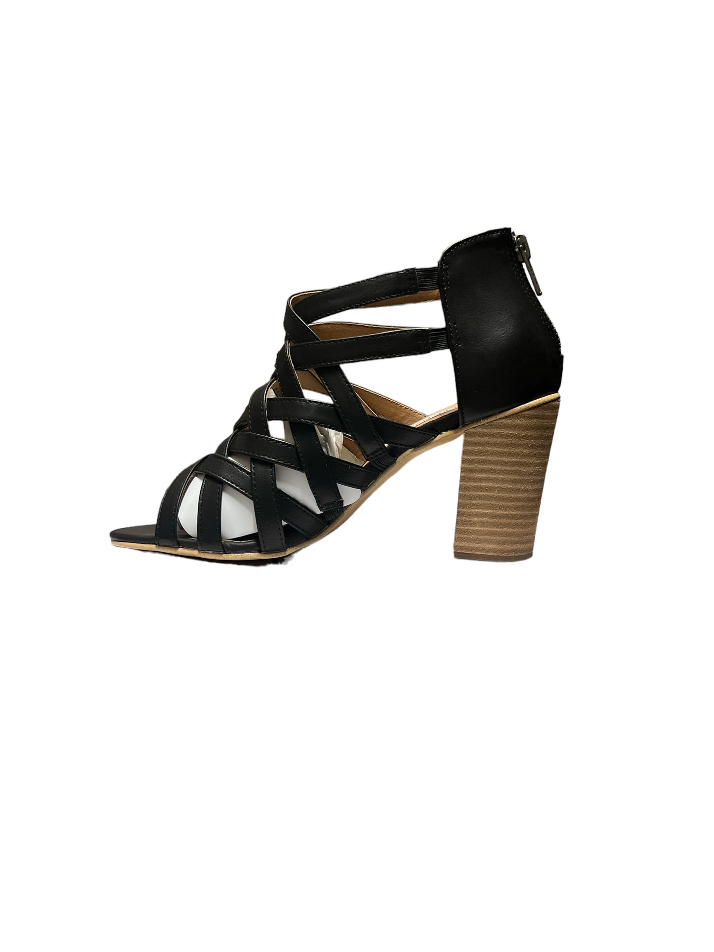 Steve Madden Flashback Black Heel Sandals