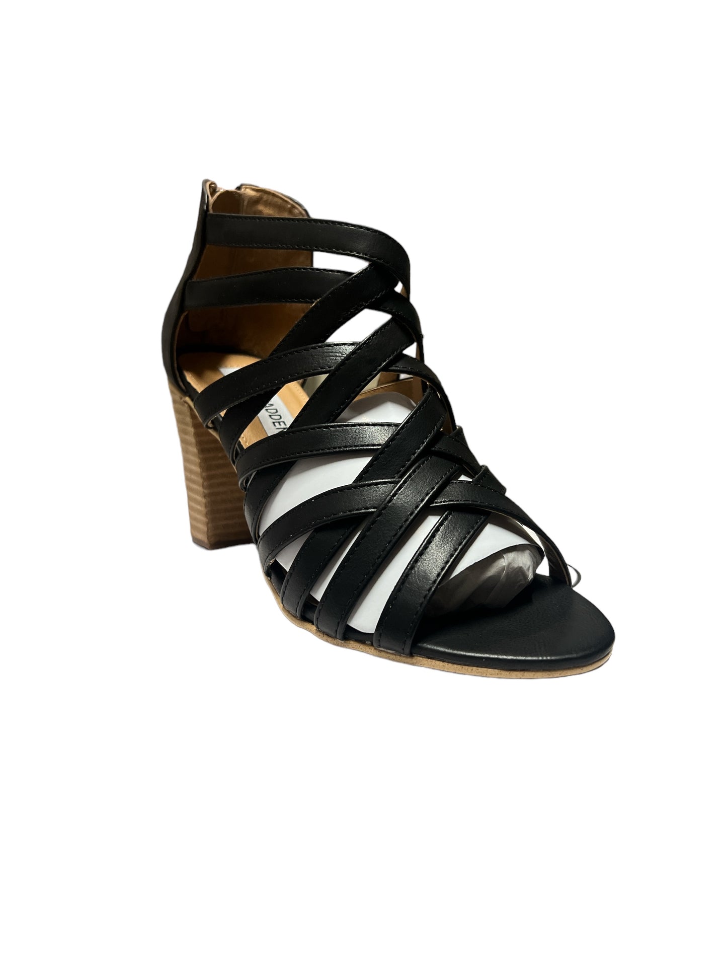 Steve Madden Flashback Black Heel Sandals