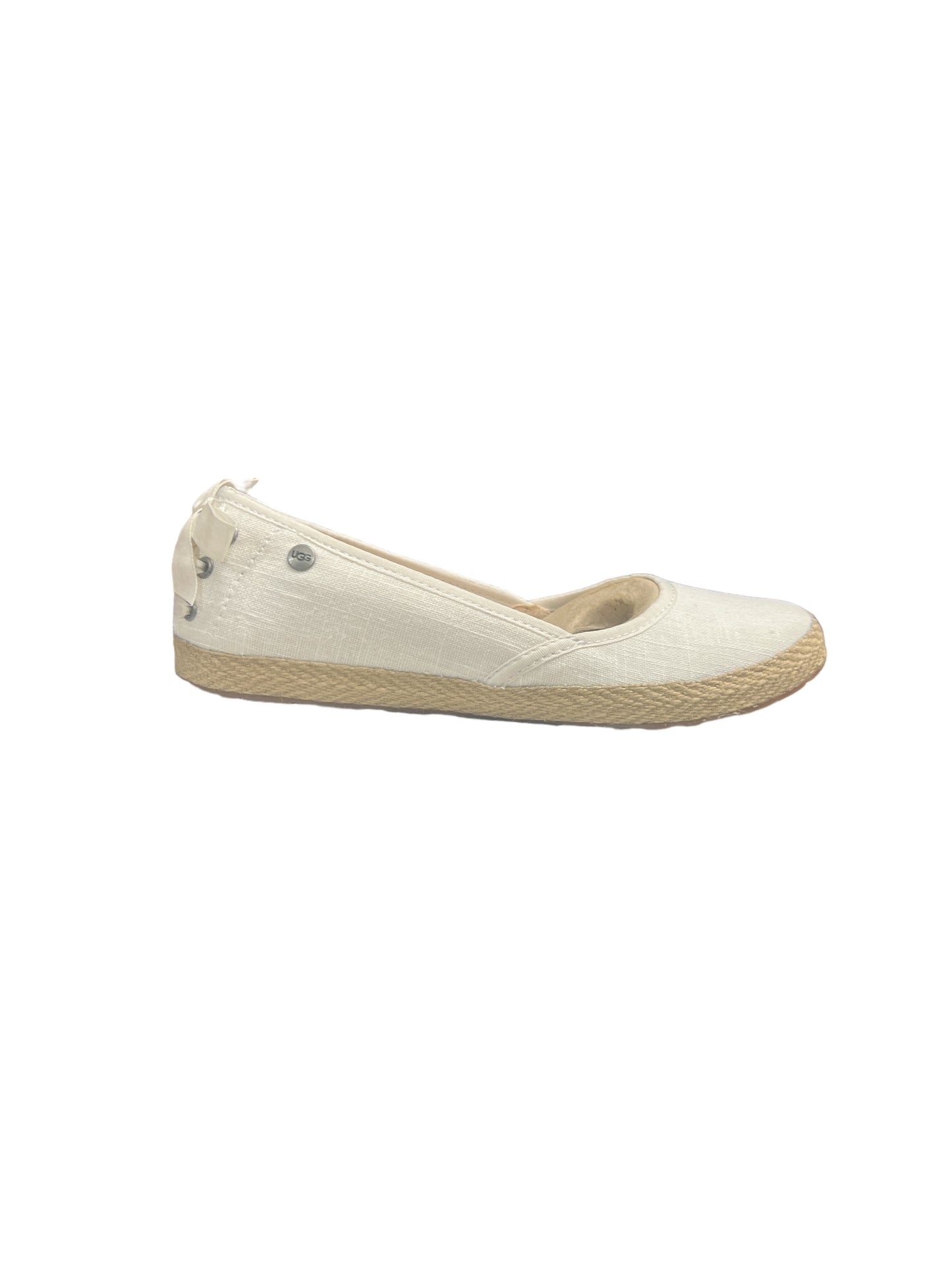 UGG Women's Indah White Ballet Flats