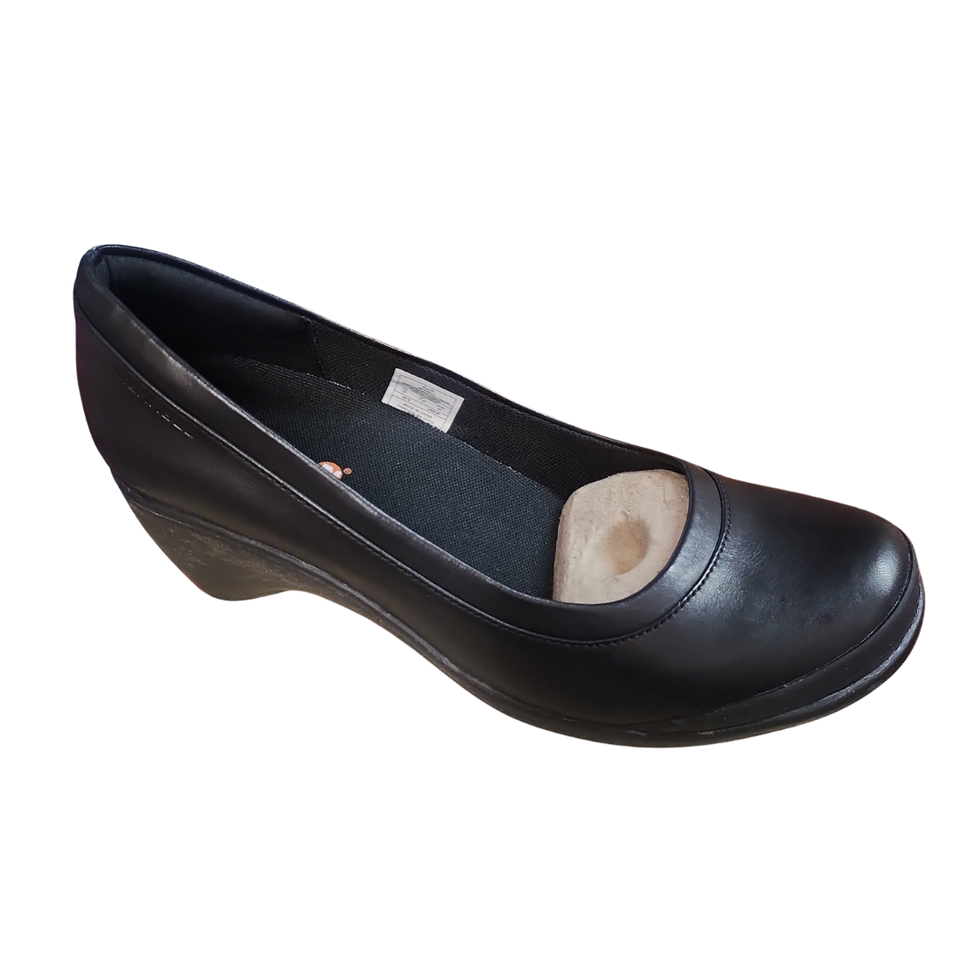 Merrell Women's Veranda Black Slip On Heels - J69048 VERANDA BLACK NOIR