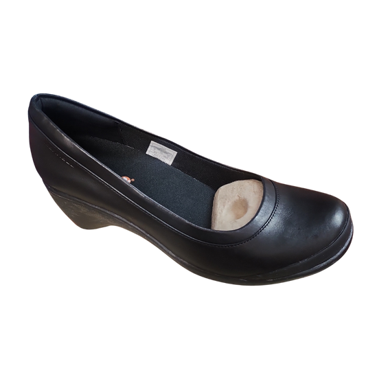 Merrell Women's Veranda Black Slip On Heels - J69048 VERANDA BLACK NOIR