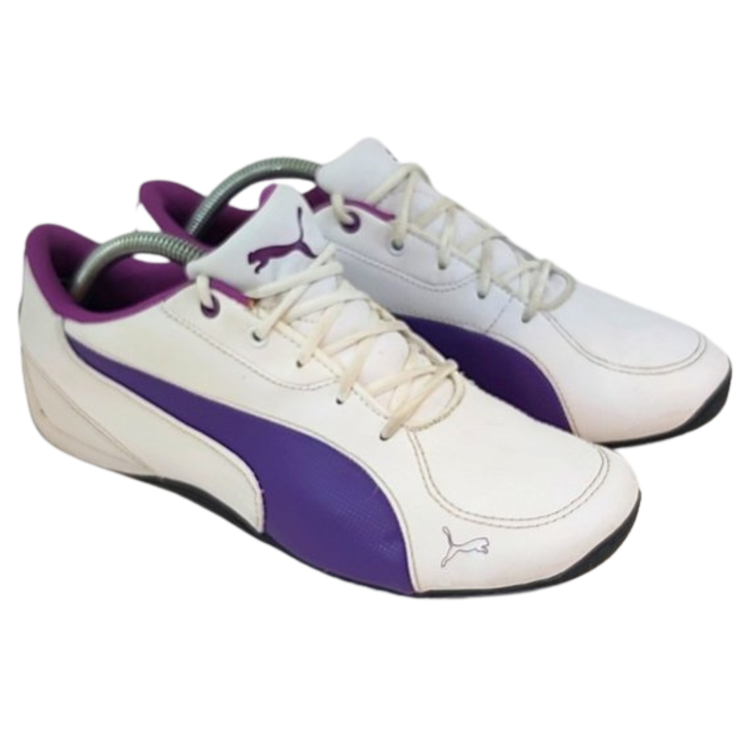 PUMA Girls Running Shoes White Purple - 304609 05