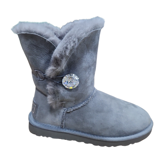 UGG Women's Bailey Button Bling Grey Boots