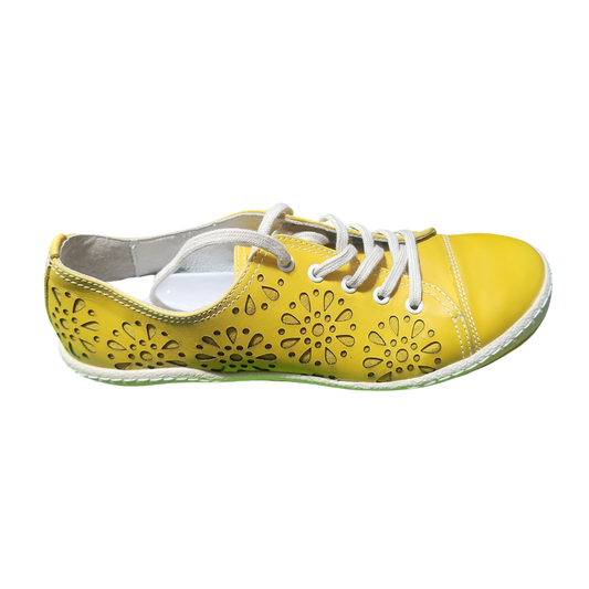 Josef Seibel Women's Caspian02 Yellow Sneakers