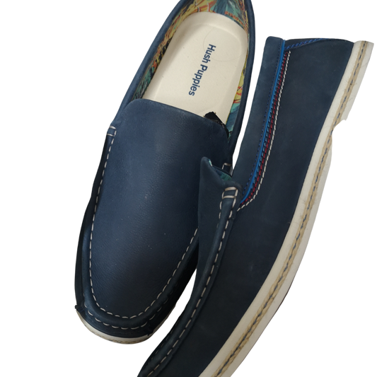 Hush Puppy Men's Ashton Barlow Navy Nubuck Loafer