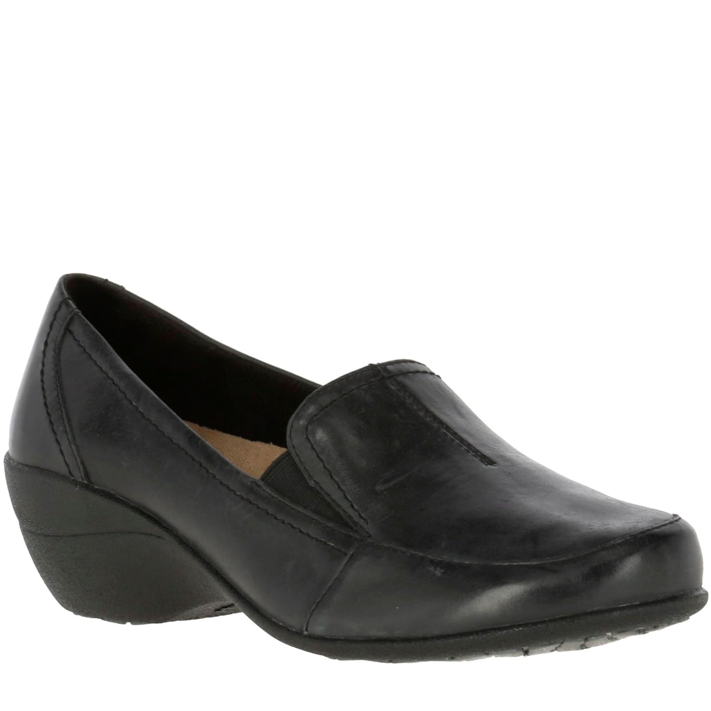 Hush Puppies Women Kana Black Leather Slip On